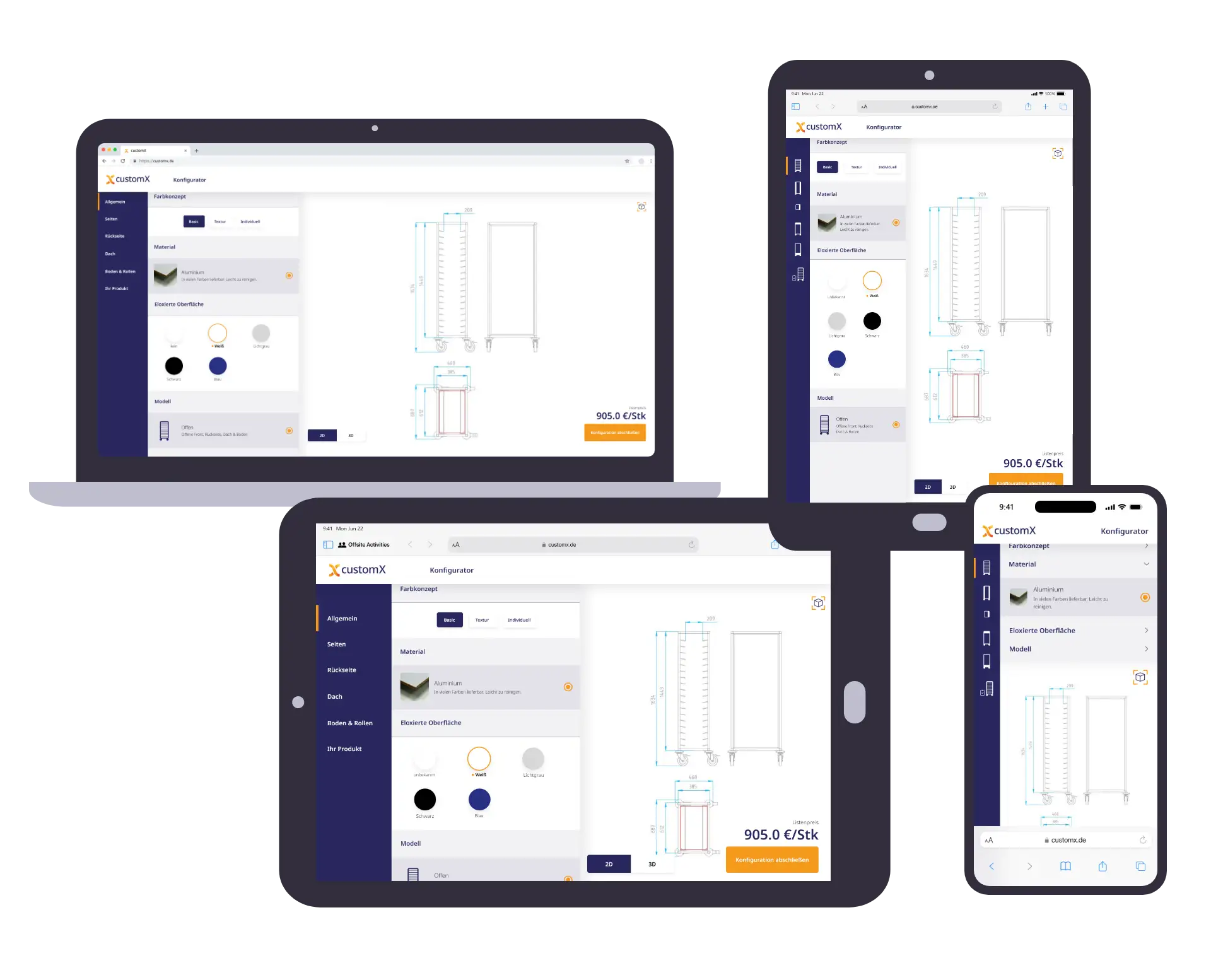 Frontend Webkonfiguration Responsive